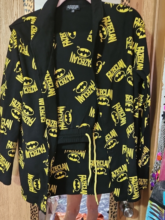 Batman Other - Batman Black Graphic Pajamas with Yellow Accents